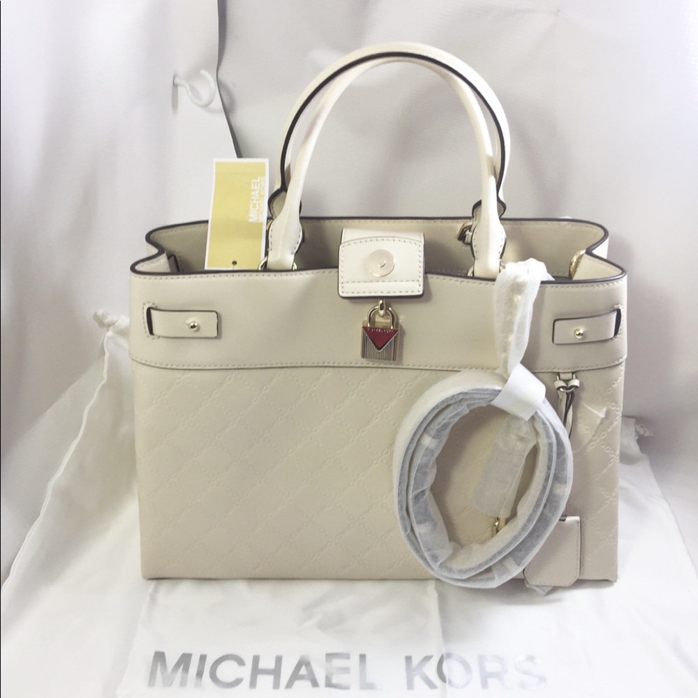 Michael Kors Gramercy Chain Embossed  Satchel. - Picture 11 of 14